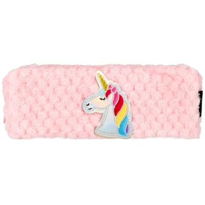 Afbeelding van Eenhoorn pluche etui voor meisjes, met rits 22x8x7cm
