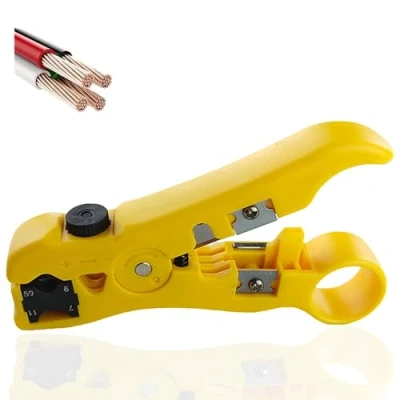 Afbeelding van DXIA Universele Stripper Gereedschap, Kabel Coaxiaal Strippen en Snijgereedschap, Tool Pliers, Multifunctionele Coax Stripping Hand Tool(RG 59,RG 6,RG 7,RG 11)