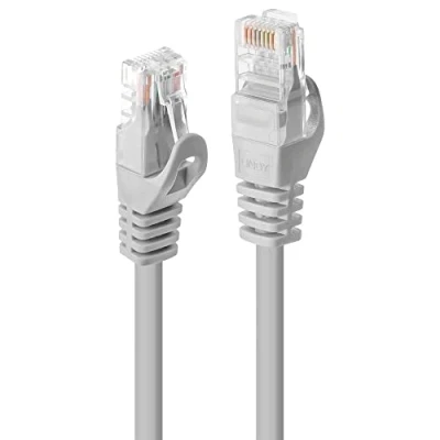 Afbeelding van LINDY 48360 RJ45 Netwerkkabel, patchkabel CAT 5e U/UTP 0.30 m Grijs 1 stuk(s)