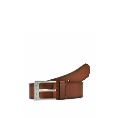 Afbeelding van TOM Tailor Riem, Heren, Maat: 85, Light brown uni