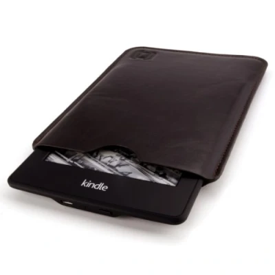 Afbeelding van Dockem Executive Sleeve voor Kindle Paperwhite, 6 inch E ink Display, Voyage; Slank, eenvoudig en professioneel hoesje: microvezel vilt gevoerd basic synthetisch leer beschermhoes
