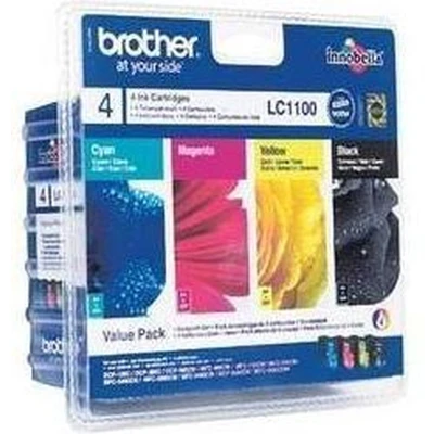 Afbeelding van Brother LC 1100 Multipack zwart en kleur cartridge