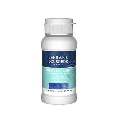 Afbeelding van Lefranc &amp; Bourgeois 300661 Schildermedium, voor acrylverf om glazuren te maken, transparant glanzend vloeibaar medium 120 ml