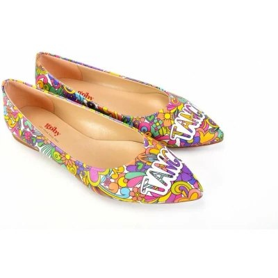 Afbeelding van GOBY Patroon Ballerinas Sandalen Hoge kwaliteit Handmade Meisjesprint Maat 41
