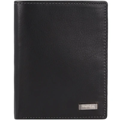 Afbeelding van Greenland Nature Zwarte Nappa Portemonnee RFID Leer 9,5 cm