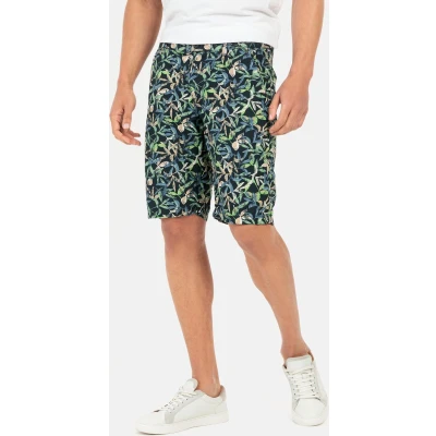 Afbeelding van camel active Regular FIT MIT Alloverprint Shorts, Heren, Maat: 32, Night blue