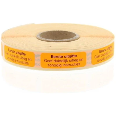 Afbeelding van Blockland Strooketiket Eerste Uitgifte 30 X 10mm, 1000 stuks