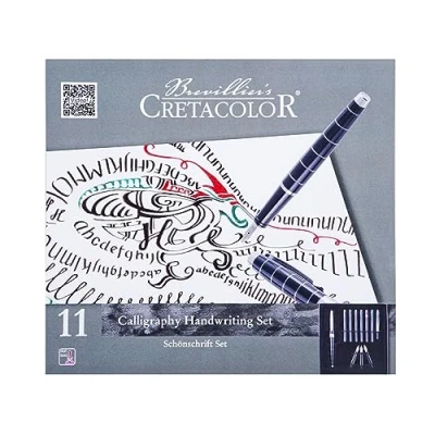 Afbeelding van CRETACOLOR Kalligrafieset 11 delig Lettering Calligrafie &amp; Hand Starter Set