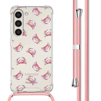 Afbeelding van Samsung Galaxy S23 Hoesje Kunststof iMoshion Softcase/Koordhoesje/Backcover Crab Watercolor Telefoonhoesje