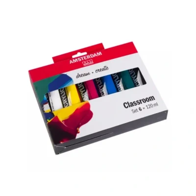 Afbeelding van Amsterdam Standard Series acrylverf educatie set 6 x 120 ml