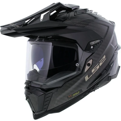 Afbeelding van LS2 MX701 C Explorer glanzend carbon zwart