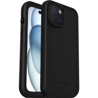 Afbeelding van Apple iPhone 15 MagSafe Hoesje Kunststof OtterBox Hardcase/Backcover Zwart Telefoonhoesje Shockproof/Valbescherming