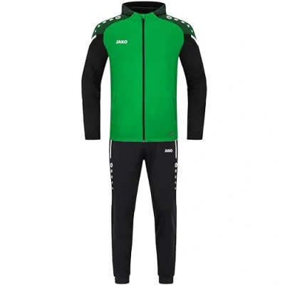 Afbeelding van Trainingspak Polyester Performance met capuchon Zachtgroen/zwart / 3XL