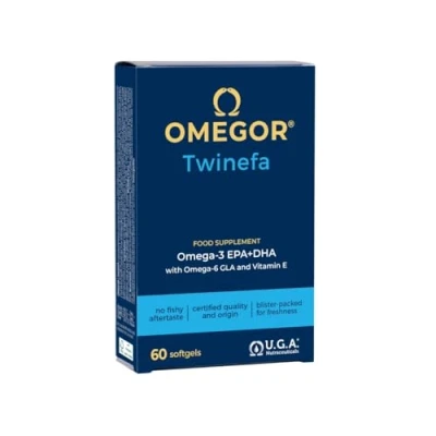 Afbeelding van OMEGOR® TwinEFA Omega 3 6 9 Ergänzung mit Fischöl und Borretschöl 1890 mg EPA/DHA Dosis Molekulare Destillation TG Form, ausgezeichnete Verdauung Absorption 60 cps