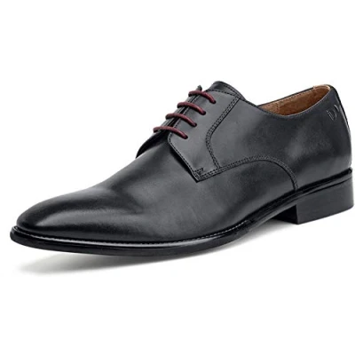 Afbeelding van DIGEL Simon 1001902/198011 Halfhoge veterschoen voor heren, Derby stijl, antislip zool, zwart, 46 EU