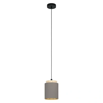 Afbeelding van EGLO Albariza Hanglamp   E27   Ø 16 cm   Zwart/Bruin/Goud