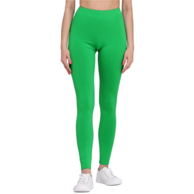 Afbeelding van Bellivalini BLV BLV50 147 LE Dames Leggings Sport Vrijetijdsbroek Lang Viscose Sporbroek Yogabroek Groen 3XL