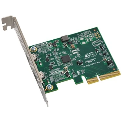 Afbeelding van Sonnet Technology USB3C 2PM E adapterkaart zilver/groen