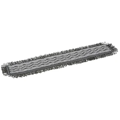 Afbeelding van Vikan Moppen Microfiber Damp 42 Microvezel Vlakmop Donkergrijs Klittenband 600mm