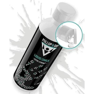 Afbeelding van PULLUP &amp; DIP Liquid Chalk Vloeibaar krijt voor perfecte grip bij het klimmen, boulderen, gewichtheffen en gymnastiek sneldrogend, extra sterk afwasbaar