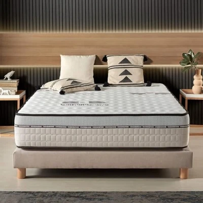 Afbeelding van Naturalex VISCO CARBONE Matras 160 x 200 cm 30 Traagschuim Bevrijd Statische Spanningen Omkeerbaar 7 Comfort Zones 5 Jaar Garantie