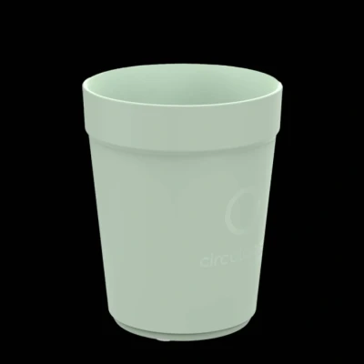Afbeelding van Kunststof koffiebeker Circulware 30cl Lichtgroen