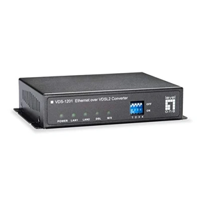 Afbeelding van LevelOne VDS 1201 netwerk media converter 100 Mbit/s Zwart
