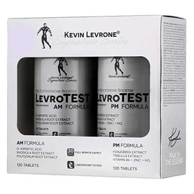 Afbeelding van KEVIN LEVRONE Levro Test AM 120 tabletten + PM Formula Testosteron Booster voor mannen Anabole pillen spiermassa groei