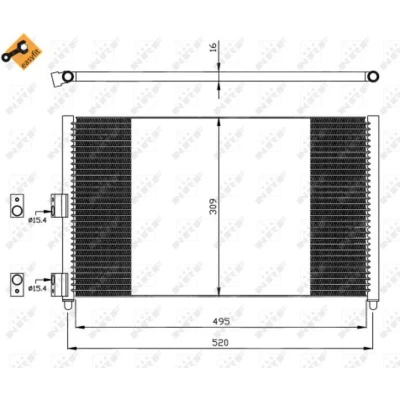 Afbeelding van NRF Airco condensor 35502