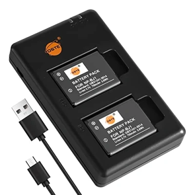 Afbeelding van DSTE 2 STKS NP BJ1 (700mAh/3.7V) batterijlader compatibel voor Nikon EN EL19, Coolpix S3300,S4100,S4150,S4200,S4300,S6400,Sony RX0 II (DSC RX0M2) camera