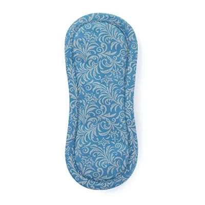 Afbeelding van Bamboolik bio katoen wasbaar maandverband met klittenband 3 stuks grijs blauw
