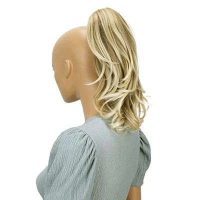 Afbeelding van CAISHA 30cm Haarstukje Vlecht Paardenstaart Haarextensies Volumineus Golvend Blond Mix H107a