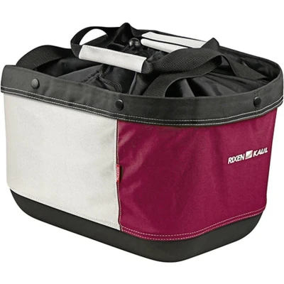 Afbeelding van KlickFix Shopper Alingo GT Bagagedrager Winkelmand voor Racktime, rood/beige