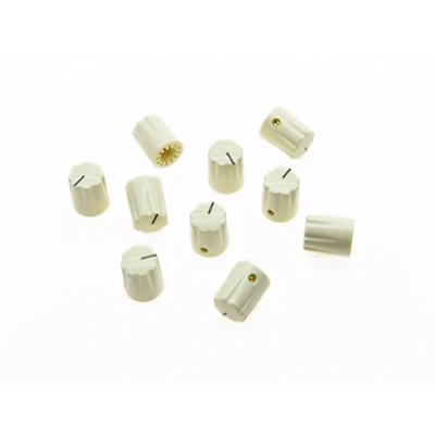Afbeelding van Dopro Gitaar Scalloped Edge Versterker Knoppen Cylinder Effect Pedaal Aged White