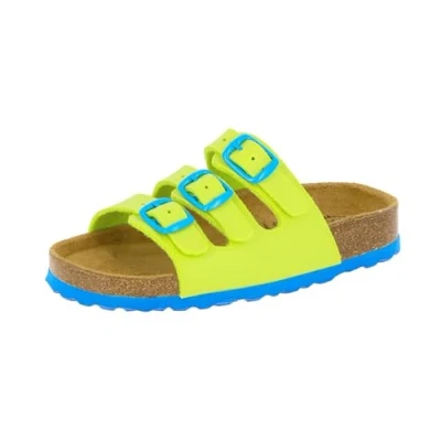 Afbeelding van Lico BIOLINE KIDS Uniseks, kinderen Instapschoenen, Limoen/blauw, 39 EU