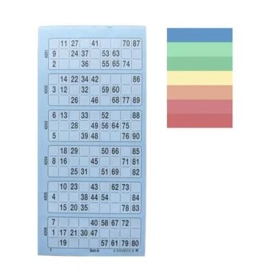 Afbeelding van Unbekannt Bingoticketblok 600 tickets systeem 15 van 90