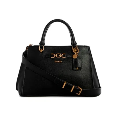 Afbeelding van Guess Malva Girlfriend Satchel Dames Handtas Zwart One Size