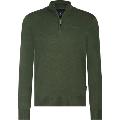 Afbeelding van State of Art Trui HalfZip Effen Donker groen S