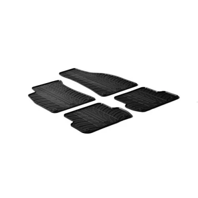 Afbeelding van Gledring Rubbermatten passend voor Audi A4 8E 2001 2008 / Seat Exeo (T profiel 4 delig + montageclips)