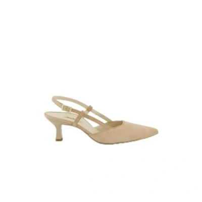 Afbeelding van Paul Green Peeptoes &amp; slingpumps 7992 107, suède, beige, dames, 37.5 EU