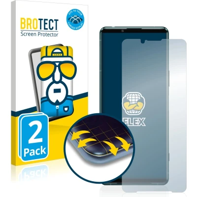 Afbeelding van BROTECT Screenprotector voor Sony Xperia 5 III Folie Beschermfolie transparant volledig dekking (2 Stuks)