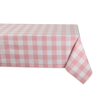 Afbeelding van DII Buffalo Check Collection, Klassiek Boerderij Tafelkleed, 60x120, Roze &amp; Wit