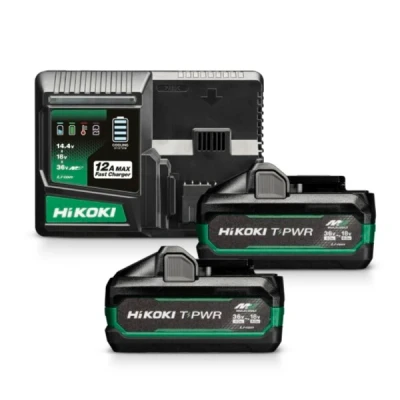 Afbeelding van HiKOKI UC36YSL2WAZ 36V Li ion Accu Starterset (2x 8.0Ah Accu) + Lader