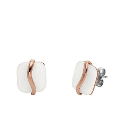 Afbeelding van Skagen dames Sofie oorstekers met glassteen SKJ1817791 in de kleur Roségoud
