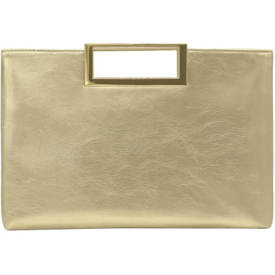 Afbeelding van Milisente Dames Clutch Handtas Schoudertas Elegante Avondtas met Handvat Crossbody Tas voor Bruiloft Goud