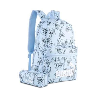 Afbeelding van Puma Phase Backpack Unisex SET Etui voor kinderen, Maat: One Size, Haute tropic/galactic gray