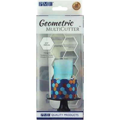 Afbeelding van PME Geometrische Multicutter voor Cake Design Hexagon, Kleine Grootte, 0,75 Duim