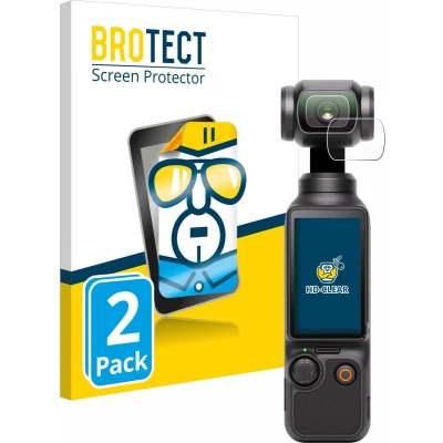 Afbeelding van BROTECT Screenprotector voor DJI Osmo Pocket 3 (Lens) Folie Beschermfolie transparant (2 Stuks)