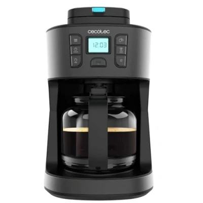 Afbeelding van Cecotec Drop Koffiezetapparaat Coffee 66 Grind &amp; Drop. 1086W, Mesmaler, Tot 12 Kopjes, Extremearoma technologie, Digitale Koffiezetter, Roestvrijstalen Afwerking, Automatische Uitschakeling
