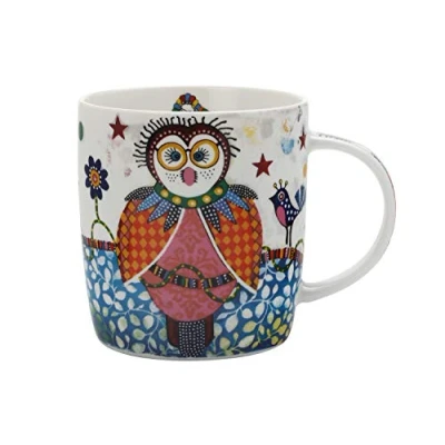 Afbeelding van Maxwell Williams Glimlach Stijl Kleurrijke Koe Mok in Geschenkdoos, Betsy&#039;, Porselein, Multi Kleur
